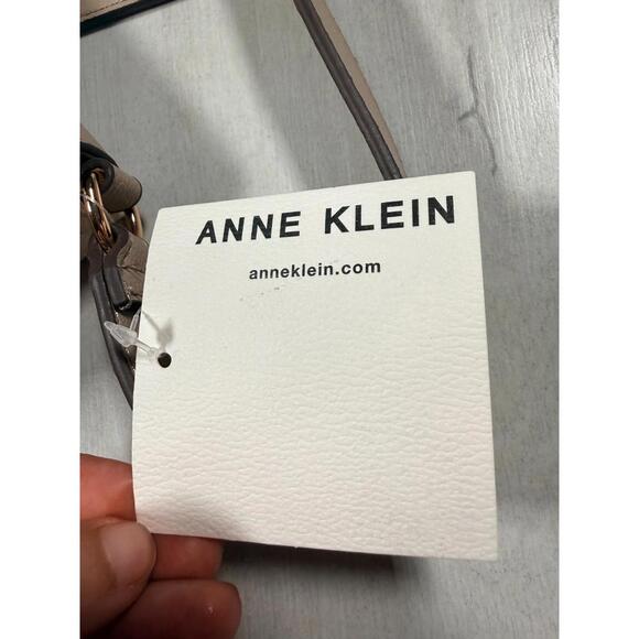 NWT Anne Klein Two-Tone Tan Flap Crossbody Bag - Picture 9 of 9